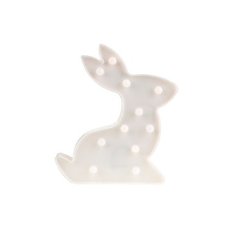 FIGURKA ZAJĄC WIELKANOCNY LAMPA LED NA BATERIE DEKORACJA ŚWIĄTECZNA