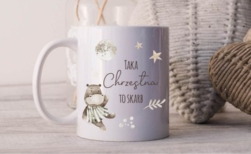 Кружка КРЕЩЕНИЕ спасибо крестным родителям бохо ПОДАРОК ​​КРЕЩЕНИЯ w1