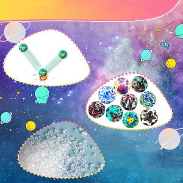 КОСМИЧЕСКИЙ ШАР СУПЕР БОУНСИ ЦВЕТНОЙ СУПЕР НАДУВНОЙ ШАР СКОЧНАЯ 9 ШТ.