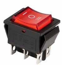 MK1012RP Przełącznik kołyskowy ON-OFF-ON, DPDT