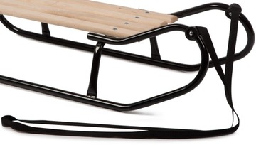 Польские детские санки со спинкой и спальным мешком.