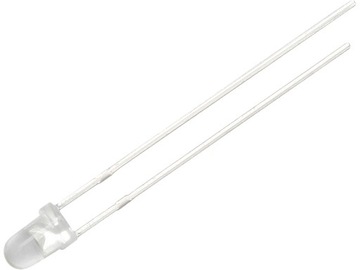 DIODA LED 3mm 12V CLEAR DC NIEBIESKA
