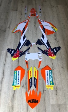 KTM EXC EXCF 17-19 okleina BLUE FARIOLI CUBAMOTO
