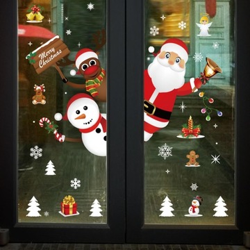 Двойные рождественские наклейки для окна