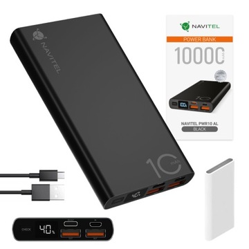 Powerbank Navitel PWR10 AL 10000 мАч черный