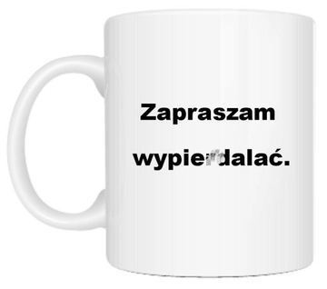 ŚMIESZNY KUBEK ZAPRASZAM WYPIERDAL*Ć DO PRACY URODZINY F*CK YOU TOM & JERRY