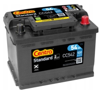 AKUMULATOR CENTRA STANDARD 54AH 500A EN P+ CC542