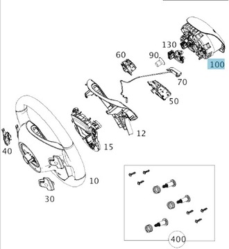 Poduszka powietrzna kierowcy MB A00086051039116