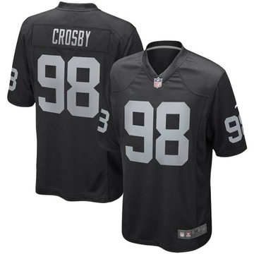 Черная футбольная майка Raiders Jacobs Carr Waller Crosby Top Legend