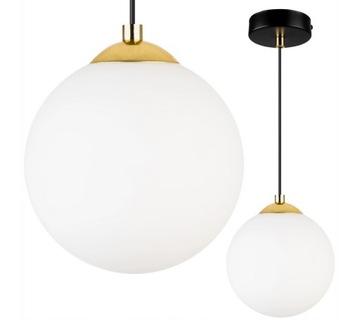 LAMPA SUFITOWA WISZĄCA ŻYRANDOL kula E27 LED
