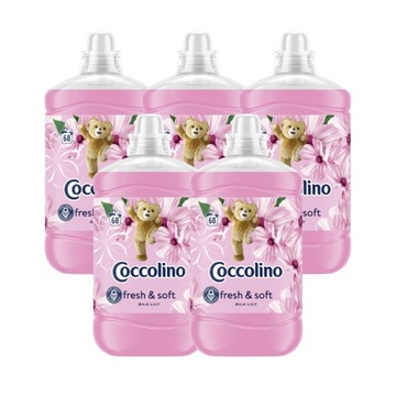 5X COCCOLINO FRESH & SOFT SILK LILY PŁYN DO PŁUKANIA TKANIN 1700ML