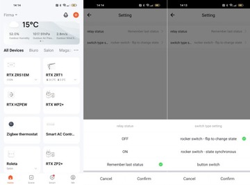 Измерение энергии реле контроллера модуля RTX TUYA ZigBee