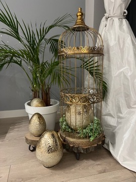 OZDOBA WIELKANOCNE JAJO WIELKANOCNE SZKLANA FIGURKA WIELKANOCNA