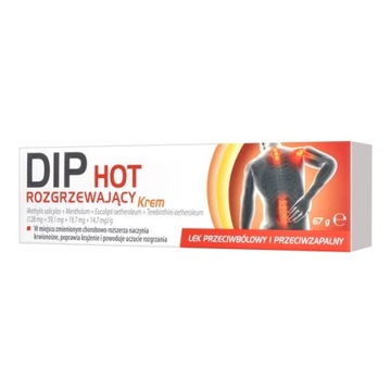 DIP HOT krem rozgrzewający 67g ból stan zapalny