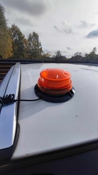 Kogut lampa ostrzegawcza stroboskop 12-24v lampa robocza pomarańczowa SLIM