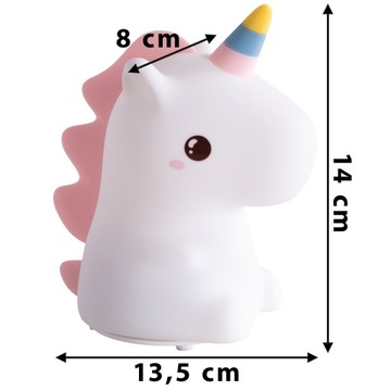 Силиконовый светодиодный ночной светильник Unicorn RGB