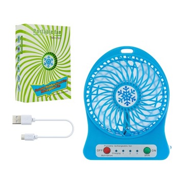 WIATRACZEK WENTYLATOR NA USB AKUMULATOR STOJĄCY