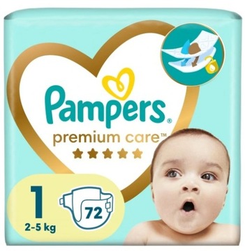 Подгузники Pampers Premium Care размер 1 72 шт.