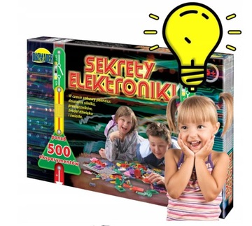 SEKRETY ELEKTRONIKI Duży ZESTAW 500 Eksperymentów