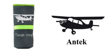 Prezent dla fana samolotów ręcznik szybkoschnący + personalizowany HAFT