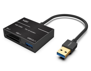 Czytnik kart XQD / SD + USB 3.0 na USB3.0