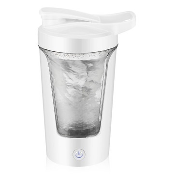 ELEKTRYCZNY SHAKER DO BIAŁKA BUTELKA 450 ML SZKOLENIOWY BLENDER BUTELKA BIAŁY