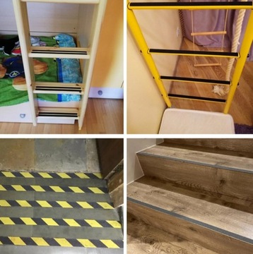 Taśma antypoślizgowa czarna 50mm 6m BARDZO MOCNA ostrzegawcza oznaczeniowa