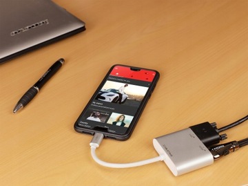 AUDA Adapter konwerter kabel USB-C 3.1 do HDMI VGA