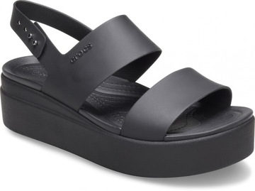 Damskie Sandały Crocs Brooklyn Low Wedge 206453 Na Koturnie 36-37