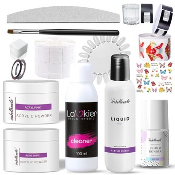 Набор акриловых ногтей Isabellenails, 2x акриловая пудра, 30 мл, жидкая примочка