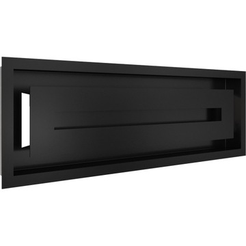 Kratka kominkowa wentylacyjna 17x49 Wind czarna