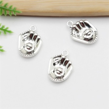 Wholessale 36pcs Delicate Cute Baseball Glove Charms Dangles for Women's DI