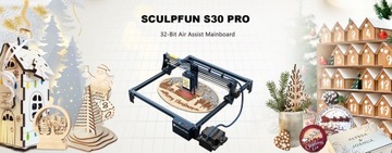 Лазерный гравер с соплом +воздушным насосом SCULPFUN S30 Pro