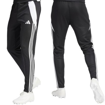 MĘSKIE SPODNIE DRESOWE ADIDAS TIRO 24 TRAINING SPORTOWE ZWĘŻANE CZARNE r.L