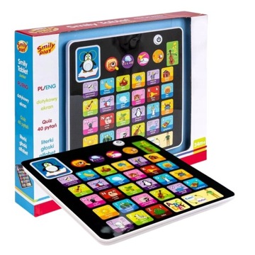 SMILY PLAY Dwujęzyczny tablet edukacyjny INTERAKTYWNY Zabawa Nauka Rozwój