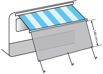 Ścianka do markizy Sun Blocker 350 EuroTrail