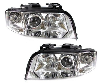 KOMPLET REFLEKTORÓW LAMPY PRZÓD AUDI A6 C5 2001-2004 LIFT PRAWA + LEWA EU