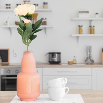 ИСКУССТВЕННЫЕ ЦВЕТЫ Букет пионов для балкона, декоративные листья как живые, 66 см