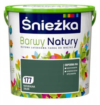Farba do ścian Barwy Natury 2,5l 177 Naturalna Zie