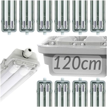 10x LAMPA LED DO GARAŻU WARSZTATU MOCNA 120cm 36W