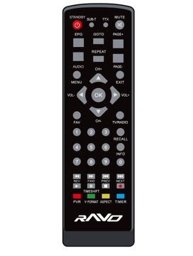 Pilot do tunera DVB-T2 RAVO HD202 HEVC