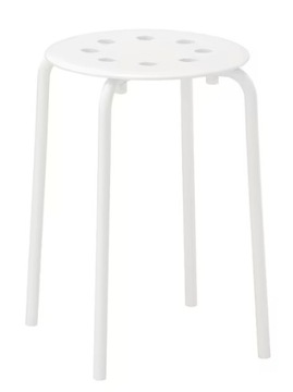 IKEA MARIUS Stołek, biały