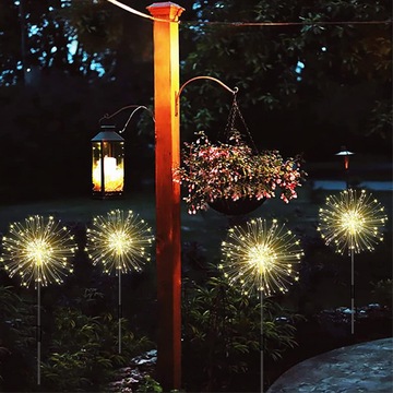 ФЕЙЕРВЕРК СОЛНЕЧНАЯ САДОВАЯ ЛАМПА 120x5 LED Одуванчик СОЛНЕЧНЫЕ СОЛНЕЧНЫЕ ЛАМПЫ