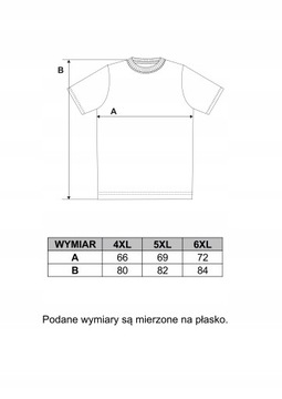 T-Shirt Koszulka Męska Bawełniana Krótki Rękaw 3 SZT. PLUS SIZE MORAJ 4XL