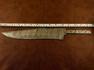 Лезвие для изготовления ножей Нож Боуи damascus damascus BB13