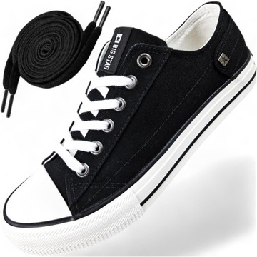 Trampki Big Star Gratis czarne Sznurówki klasyczne Tenisówki DD174273 43