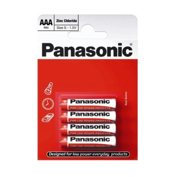 Panasonic baterie AAA R03 3szt