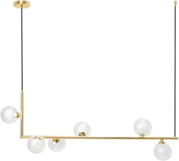 LAMPA SUFITOWA WISZĄCA ŻYRANDOL KULE SZKLANE GOLD APP690