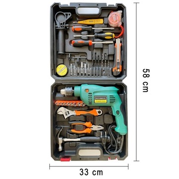 УДАРНАЯ ДРЕЛЬ 2000ВТ НАБОР ИНСТРУМЕНТОВ ДРЕЛА ОТВЕРТКИ 37 EL XL