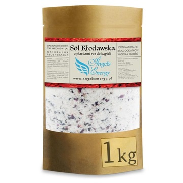 Sól z Płatkami Róż Kłodawska Do Kąpieli 1kg